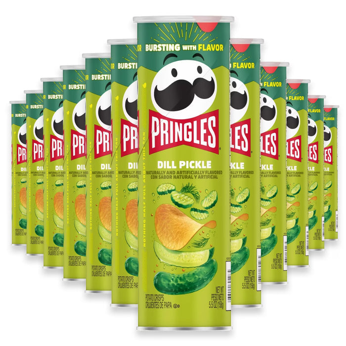 Pringles Dill Pickle Flavored Potato Crisps - 5.5 oz - 14 Pack
