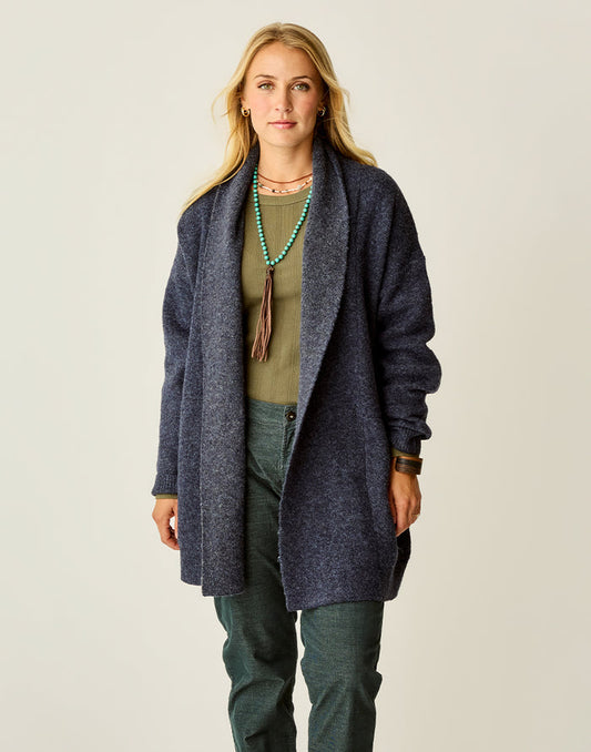 Priya Topper: Navy Heather