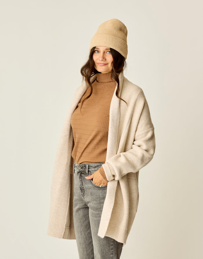 Priya Topper: Oatmeal Heather