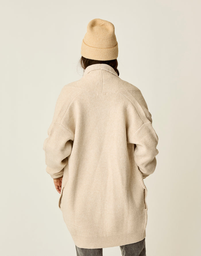 Priya Topper: Oatmeal Heather