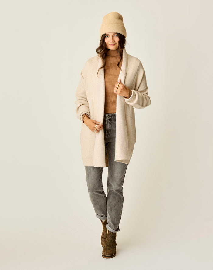 Priya Topper: Oatmeal Heather
