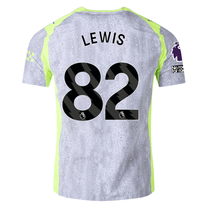 Puma Manchester City Authentic Lewis Third Jersey w/ EPL + No Room For Racism 25/26 (Cool Weather/Pro Green) | SoccerWearhouse