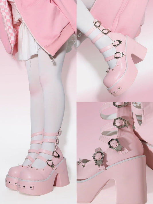 ♡ Punk Doll ♡ - Dolly Platform Heels