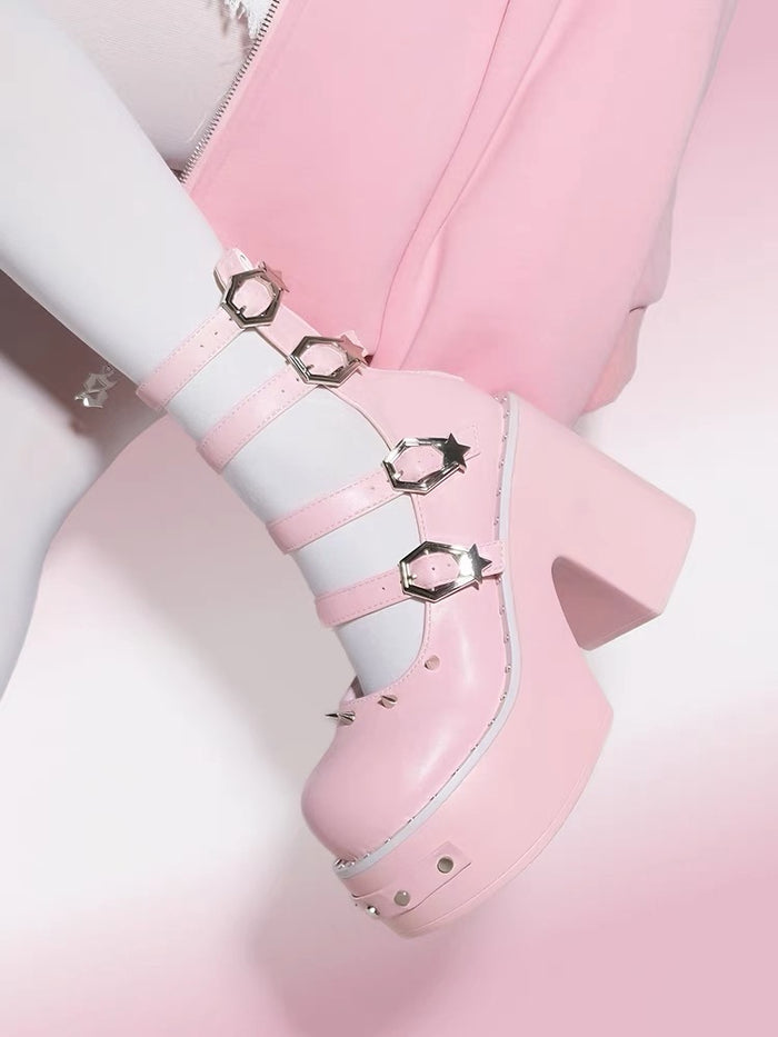 ♡ Punk Doll ♡ - Dolly Platform Heels