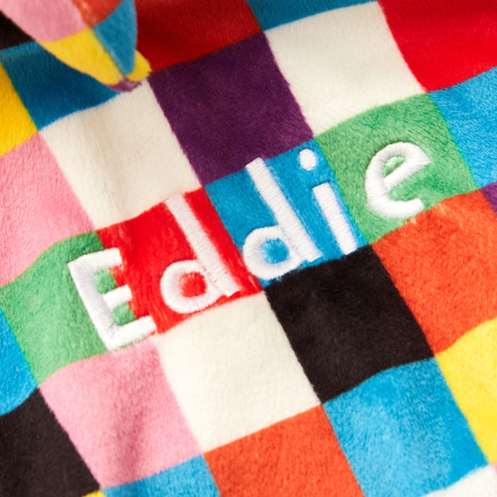 Rainbow Designs Personalised Colourful Elmer Comforter