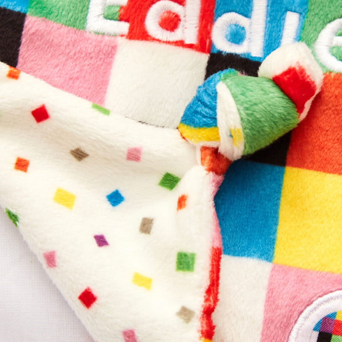 Rainbow Designs Personalised Colourful Elmer Comforter