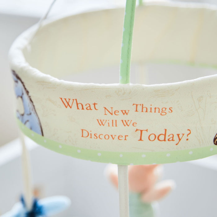 Rainbow Designs Personalised Winnie the Pooh Hundred Acre Wood Lullaby Mobile