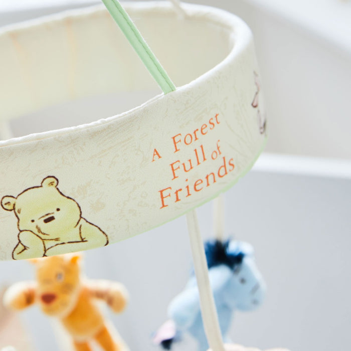 Rainbow Designs Personalised Winnie the Pooh Hundred Acre Wood Lullaby Mobile