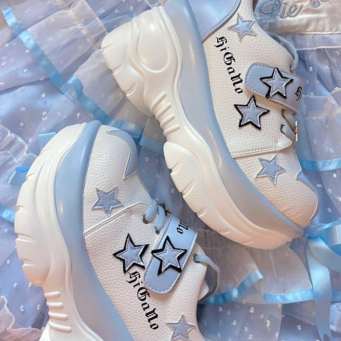 ♡ Rainbow Star ♡ - Y2K Chunky Sneakers