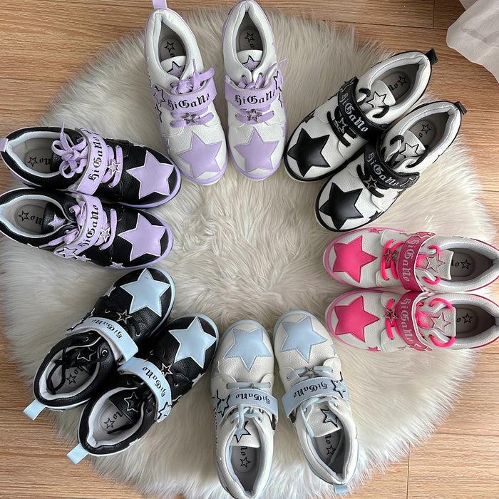 ♡ Rainbow Star ♡ - Y2K Chunky Sneakers