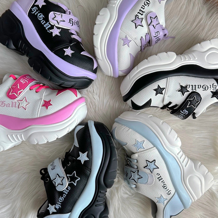 ♡ Rainbow Star ♡ - Y2K Chunky Sneakers