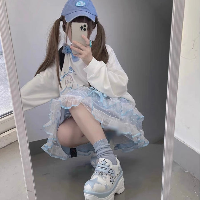 ♡ Rainbow Star ♡ - Y2K Chunky Sneakers