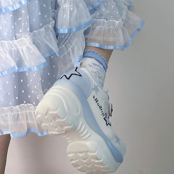♡ Rainbow Star ♡ - Y2K Chunky Sneakers