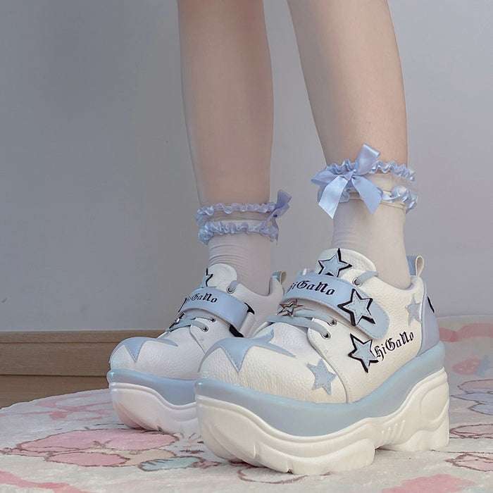 ♡ Rainbow Star ♡ - Y2K Chunky Sneakers