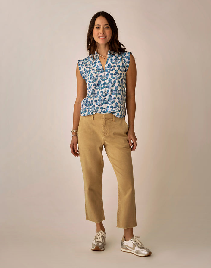Reagan Top: Folk Floral