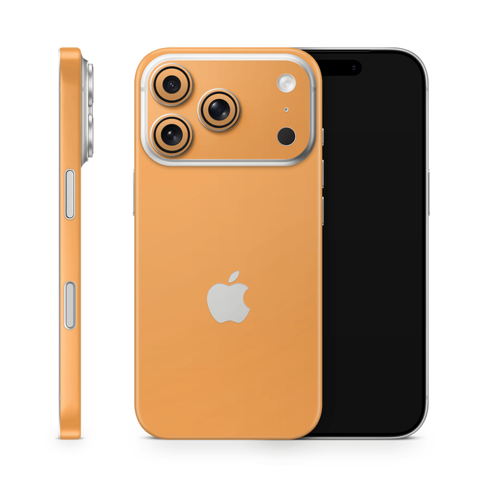 Retro Orange Apple iPhone Decal Skins