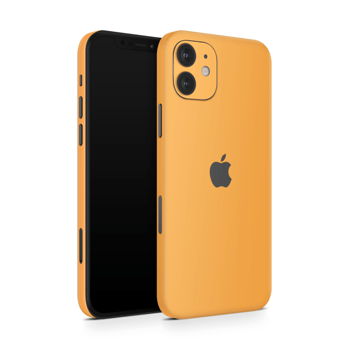 Retro Orange Apple iPhone Decal Skins