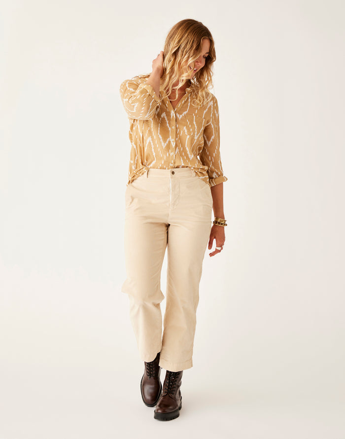 Rex Wide Leg: Cement - FINAL SALE