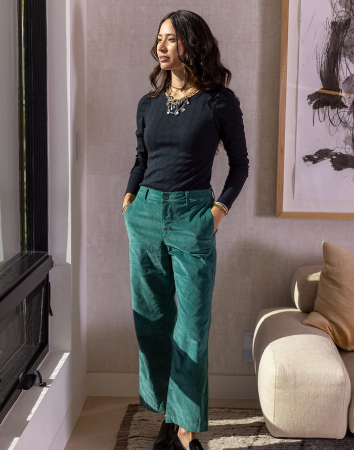Rex Wide Leg: Forest - FINAL SALE