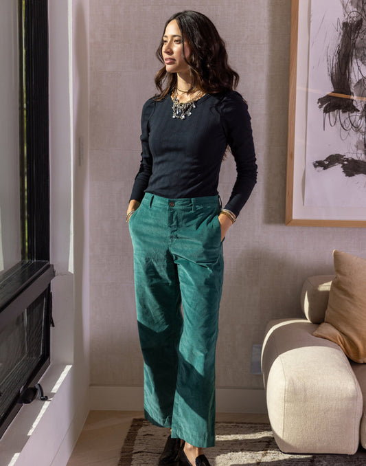 Rex Wide Leg: Forest - FINAL SALE