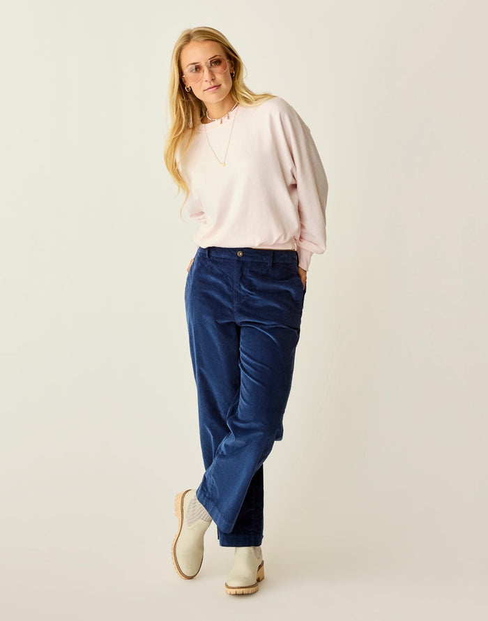 Rex Wide Leg: Navy