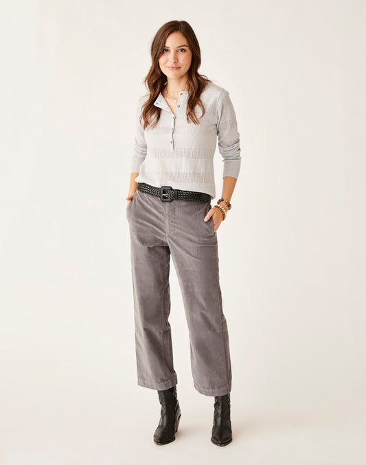 Rex Wide Leg: Pewter - FINAL SALE