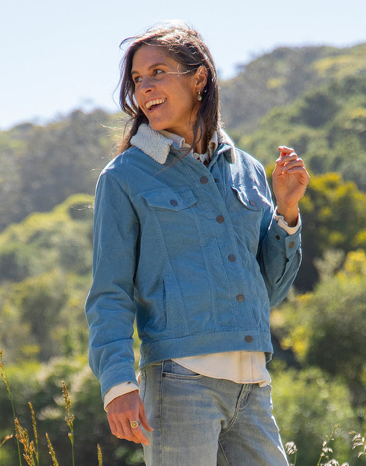 Rhea Buttercord Jacket: Storm - FINAL SALE