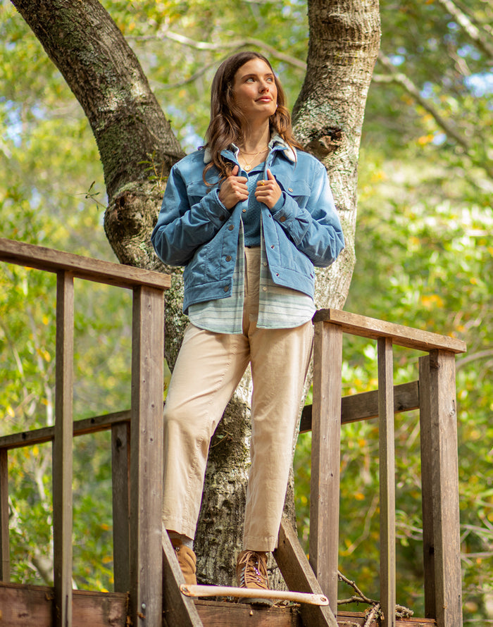 Rhea Buttercord Jacket: Storm - FINAL SALE