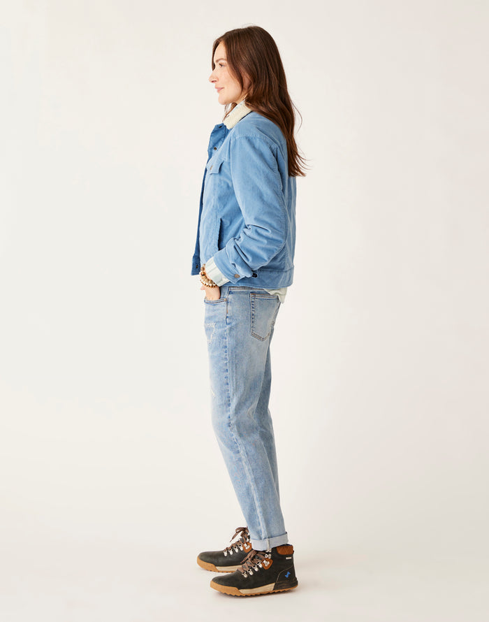 Rhea Buttercord Jacket: Storm - FINAL SALE