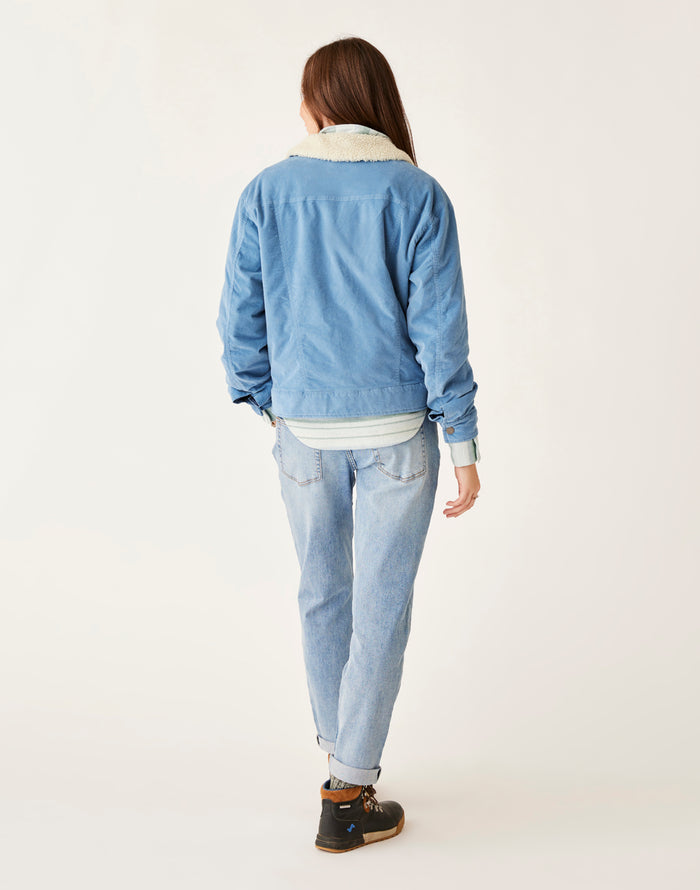 Rhea Buttercord Jacket: Storm - FINAL SALE
