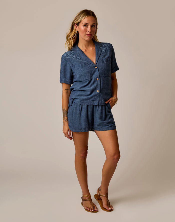 Rhett Linen Short: Captain Chambray