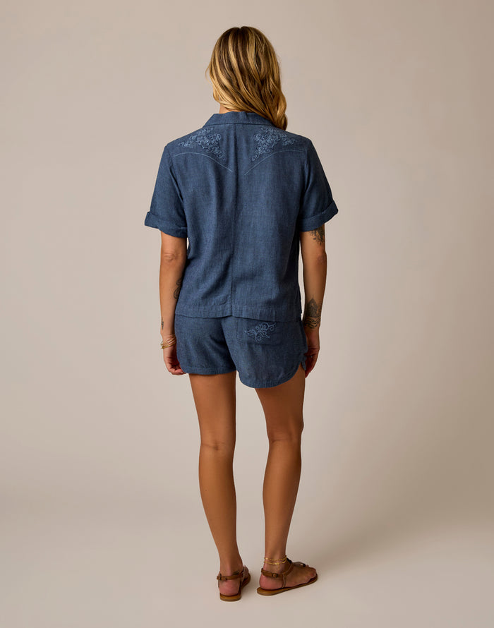 Rhett Linen Short: Captain Chambray