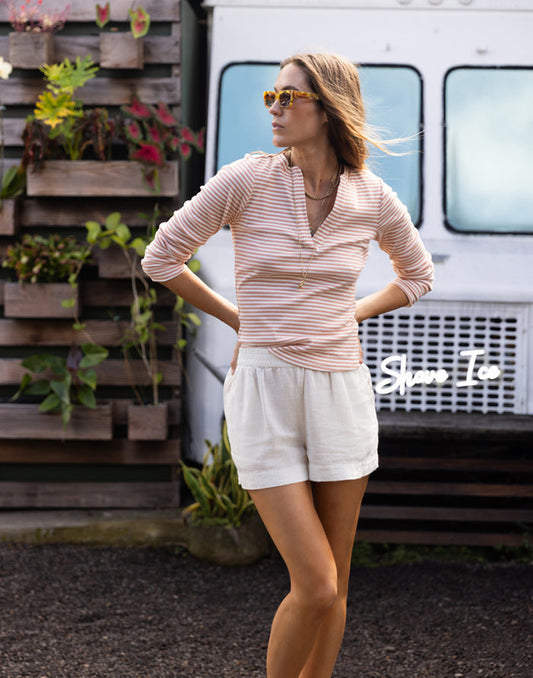 Rhett Linen Short: Cloud Chambray