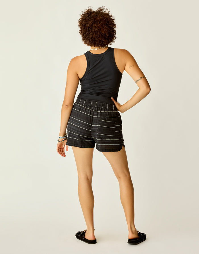 Rhett Stitched Short: Black Texture - FINAL SALE