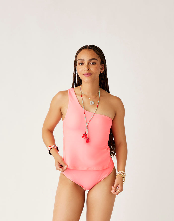 Rio Compression Tankini: Electric Coral - FINAL SALE