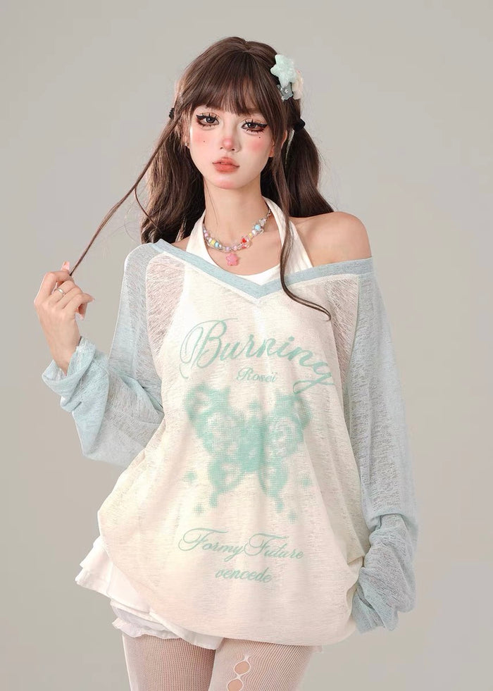 Rippling Waves Cover-Up Top