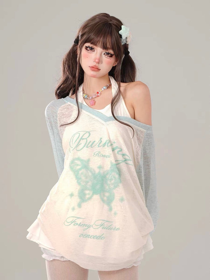 Rippling Waves Cover-Up Top
