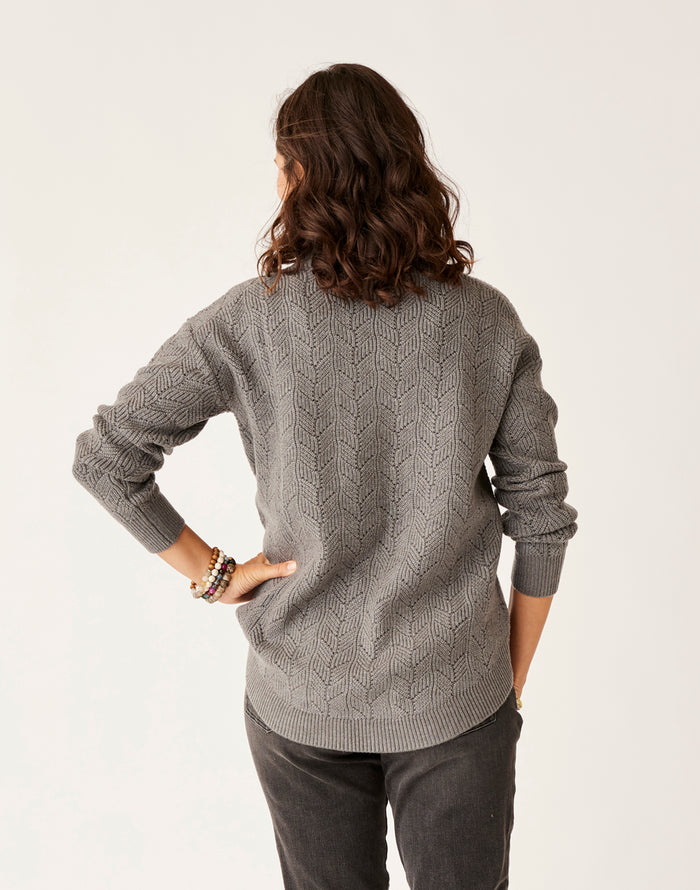 Rockvale Allover Stitch: Pewter Heather - FINAL SALE