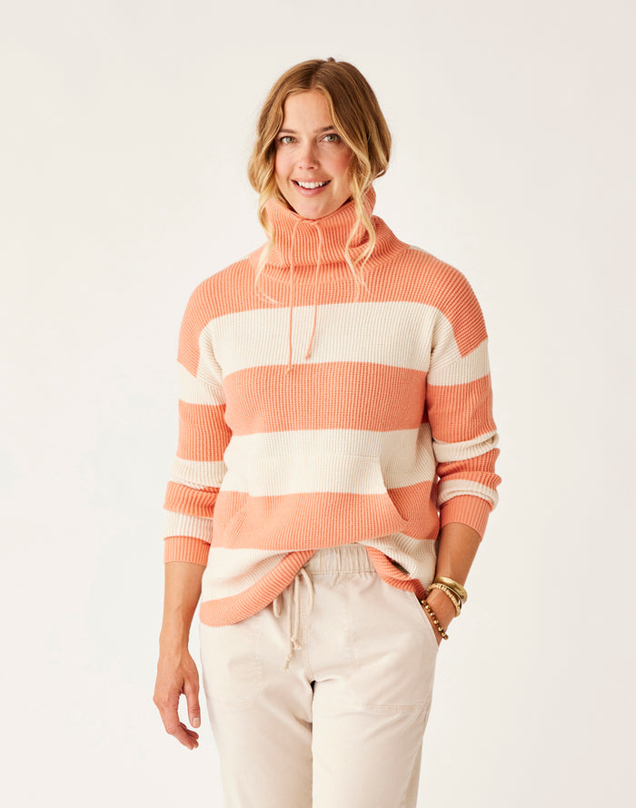 Rockvale Sweater: Lt. Henna Stripe - FINAL SALE