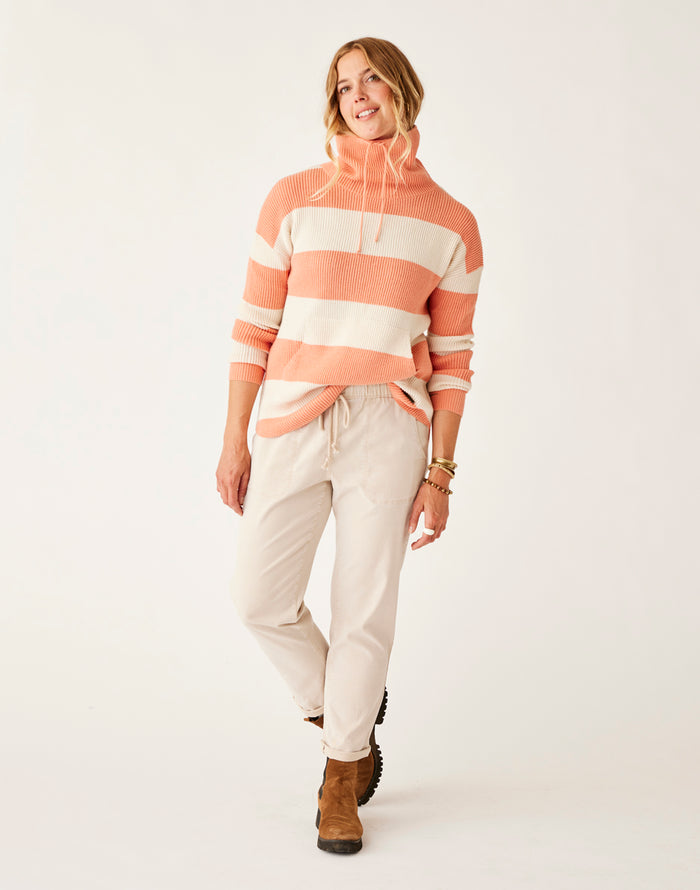 Rockvale Sweater: Lt. Henna Stripe - FINAL SALE