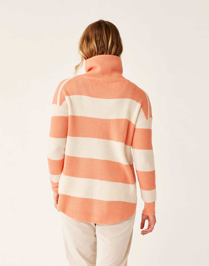 Rockvale Sweater: Lt. Henna Stripe - FINAL SALE