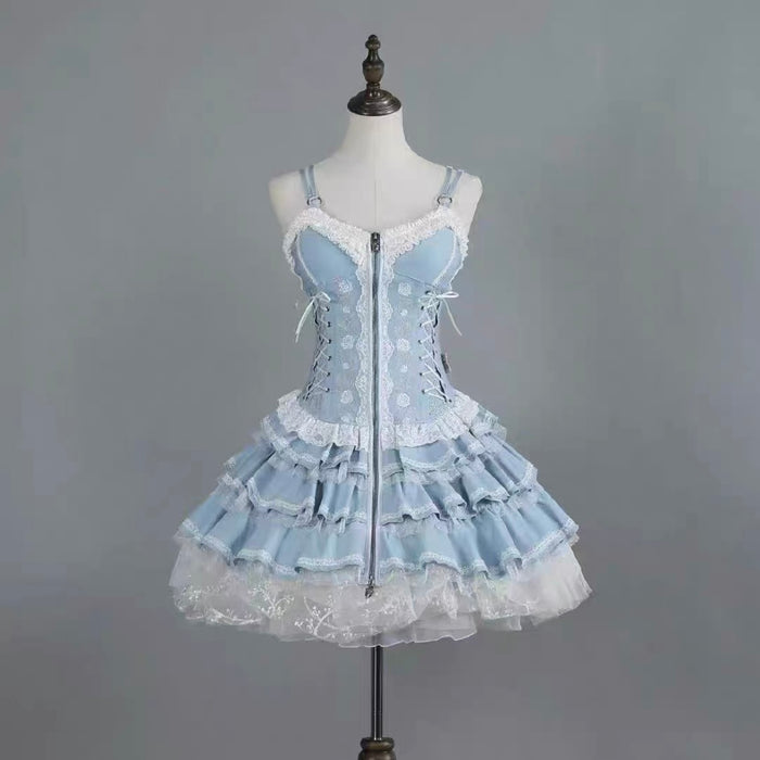 Blue Dress / One size fits 82-150lbs