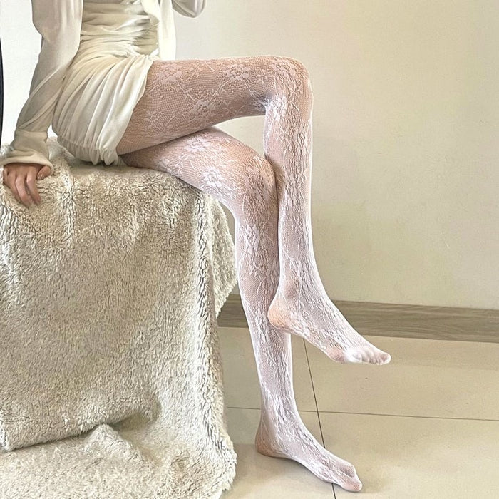 ♡ Rose Fishnet Tights ♡