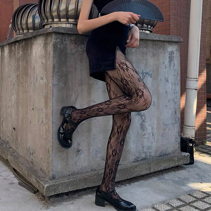 ♡ Rose Fishnet Tights ♡