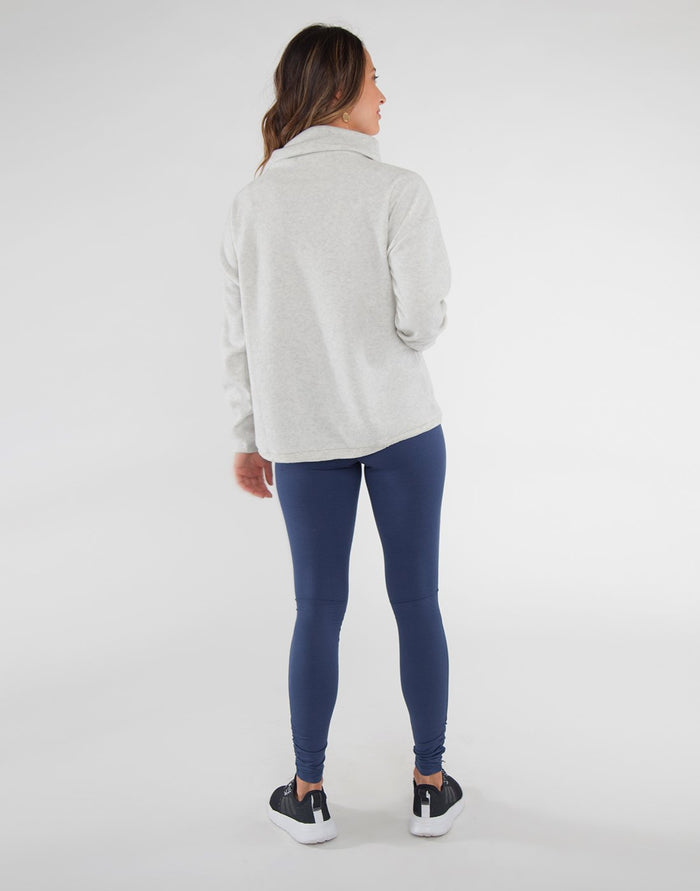 Rowayton Cowl Neck : Cloud Heather - FINAL SALE