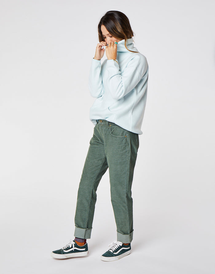 Rowayton Cowl Neck: Sky - FINAL SALE