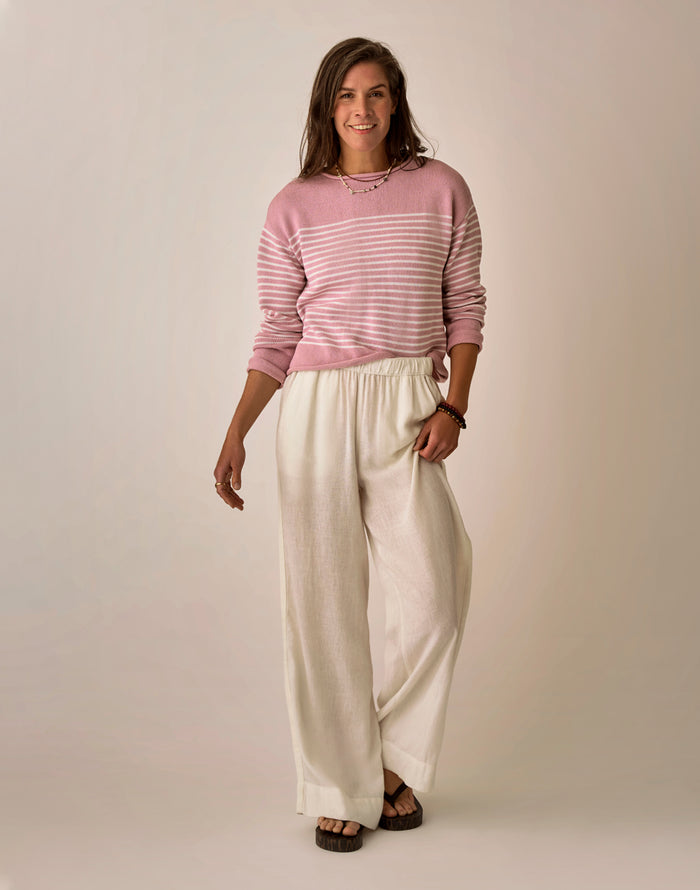 Rue Sweater: Lt. Dusk Stripe