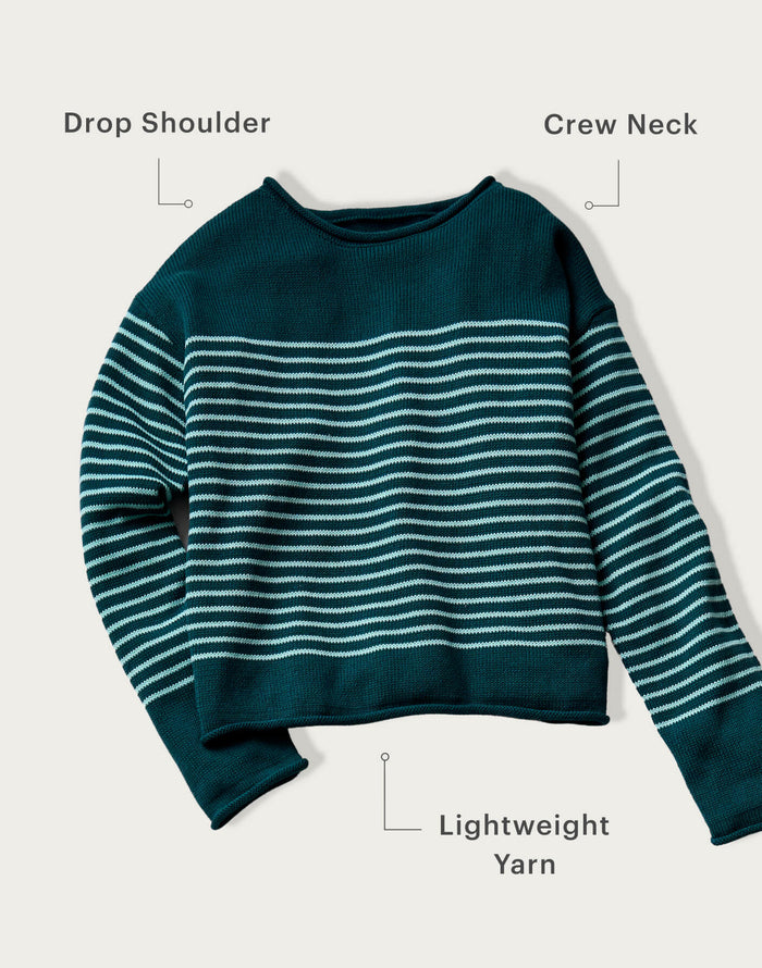 Rue Sweater: Nightdive Stripe
