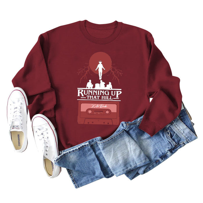 Wine red sweater (white color picture) / S