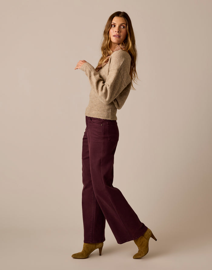 Ruth Reversible Fuzzy Sweater: Barley